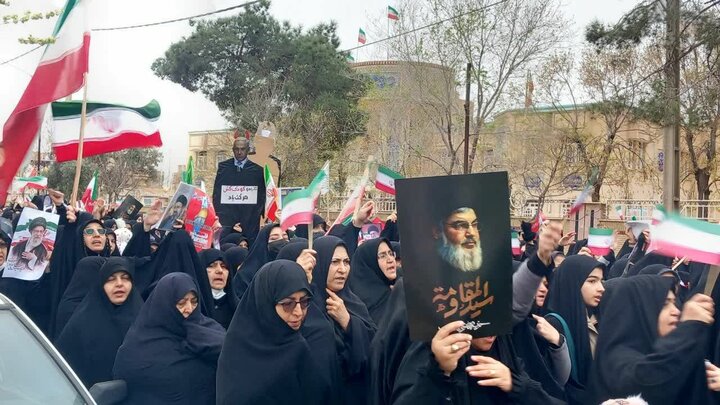 تصاویر حضور مردم مؤمن و انقلابی محمدآباد، یزدل ونوش آباد در راهپیمایی روز جهانی قدس