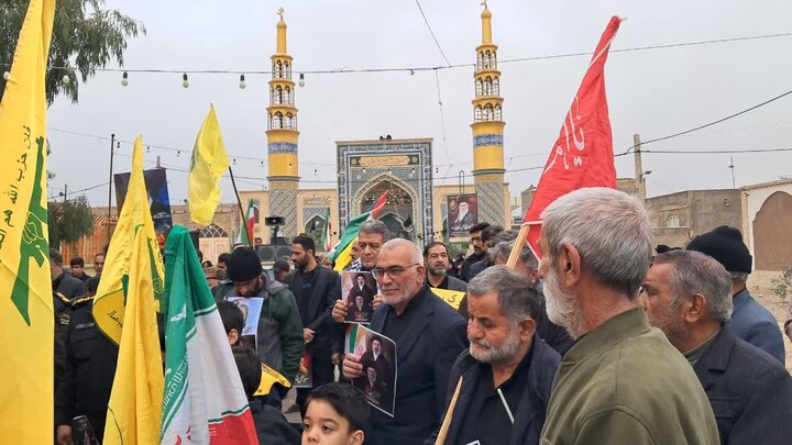 تصاویر حضور مردم مؤمن و انقلابی محمدآباد، یزدل ونوش آباد در راهپیمایی روز جهانی قدس