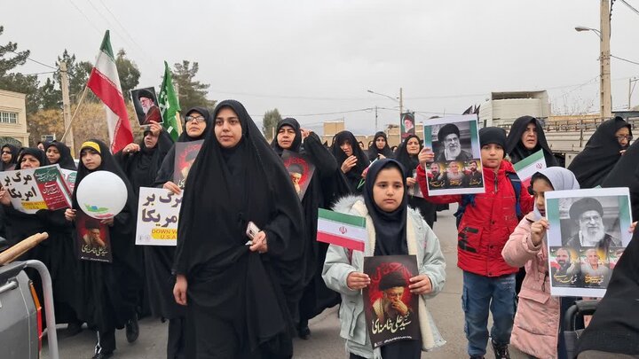 تصاویر حضور مردم مؤمن و انقلابی محمدآباد، یزدل ونوش آباد در راهپیمایی روز جهانی قدس
