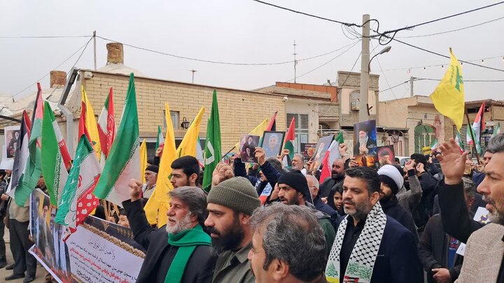 تصاویر حضور مردم مؤمن و انقلابی محمدآباد، یزدل ونوش آباد در راهپیمایی روز جهانی قدس