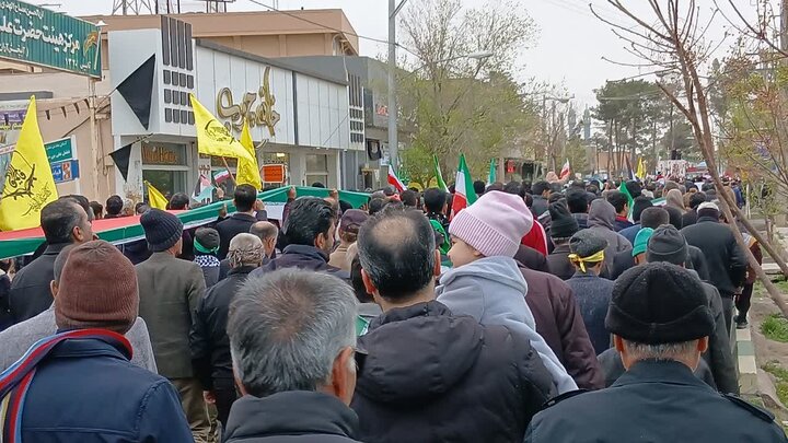 تصاویر حضور مردم مؤمن و انقلابی محمدآباد، یزدل ونوش آباد در راهپیمایی روز جهانی قدس