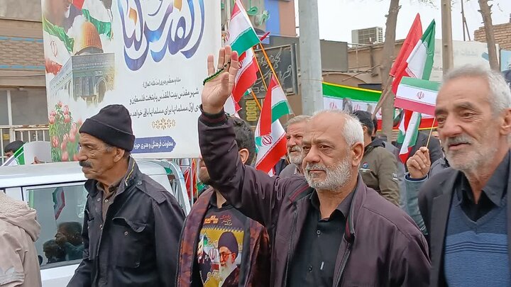 تصاویر حضور مردم مؤمن و انقلابی محمدآباد، یزدل ونوش آباد در راهپیمایی روز جهانی قدس