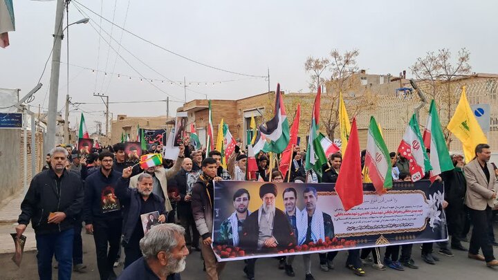 تصاویر حضور مردم مؤمن و انقلابی محمدآباد، یزدل ونوش آباد در راهپیمایی روز جهانی قدس