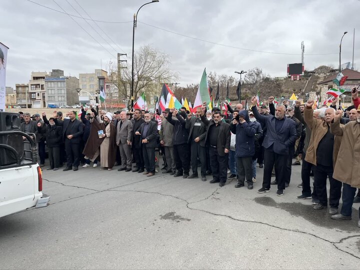 راهپیمایی روز جهانی قدس در شهر آبسرد