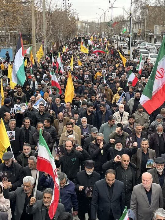 راهپیمایی روز جهانی قدس در شهر آبسرد