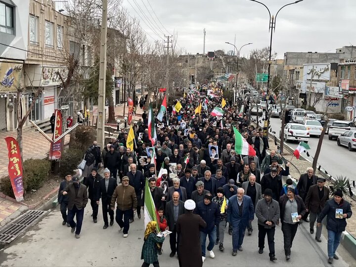 راهپیمایی روز جهانی قدس در شهر آبسرد