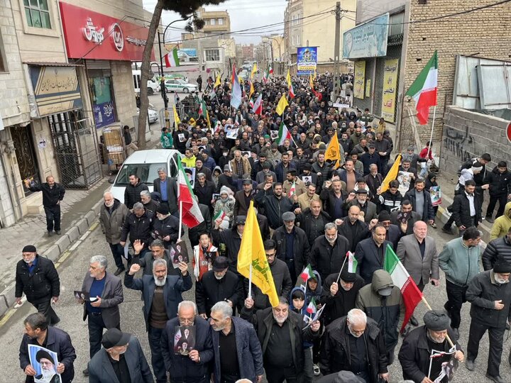 راهپیمایی روز جهانی قدس در شهر آبسرد