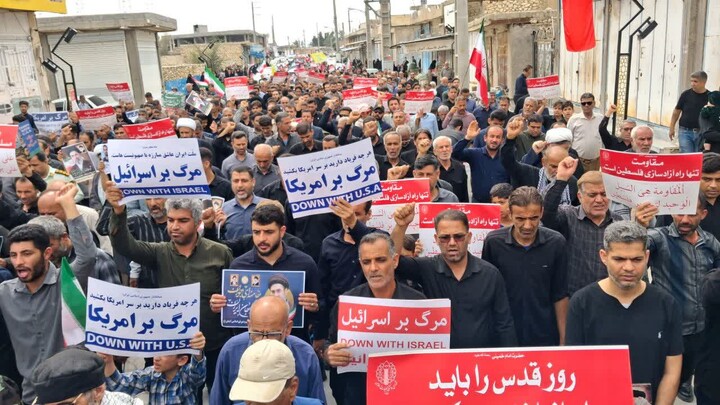 تصاویر/ راهپیمایی روز قدس در آبدان