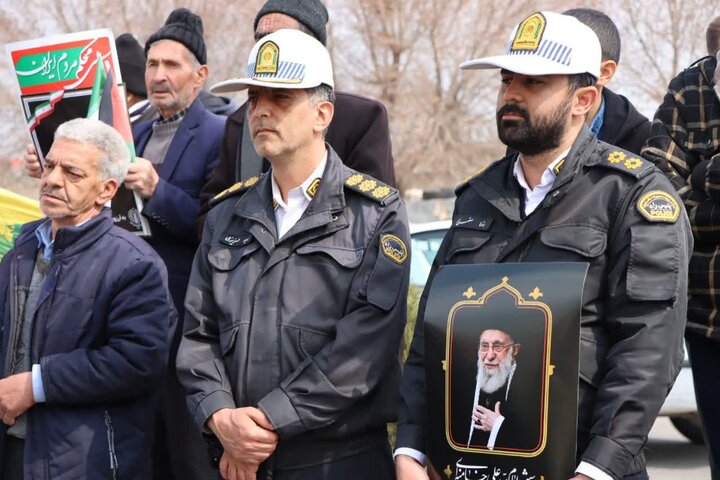 تصاویر/ راهپیمایی با شکوه روز جهانی قدس در نوشین شهر