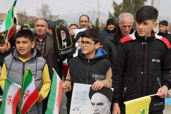 تصاویر/ راهپیمایی با شکوه روز جهانی قدس در نوشین شهر