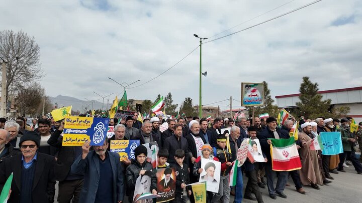 تصاویر/ راهپیمایی با شکوه روز جهانی قدس در نوشین شهر
