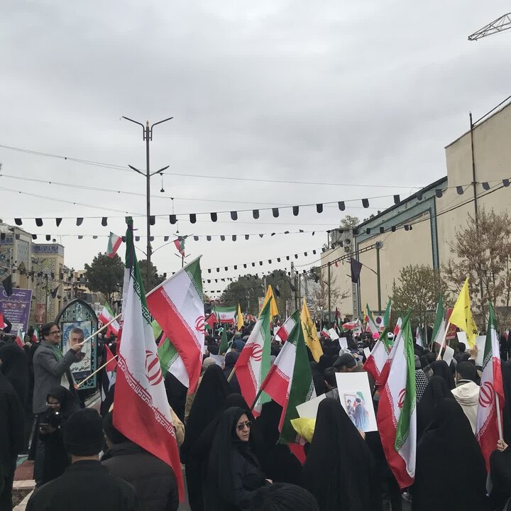تصاویر/حضور پرشور مردم کرمان در راهپیمایی روز جهانی قدس در ۲۲ اسفندماه ۱۴٠۴