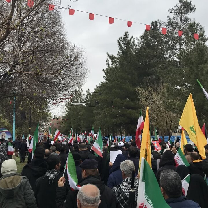 تصاویر/حضور پرشور مردم کرمان در راهپیمایی روز جهانی قدس در ۲۲ اسفندماه ۱۴٠۴