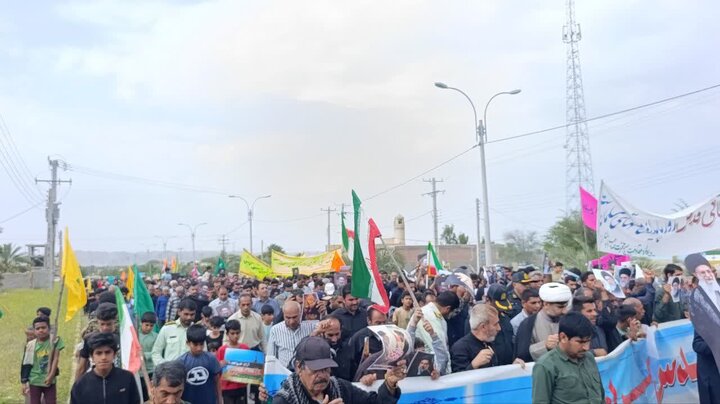 تصاویر/ راهپیمایی روز قدس در شهر نودژ