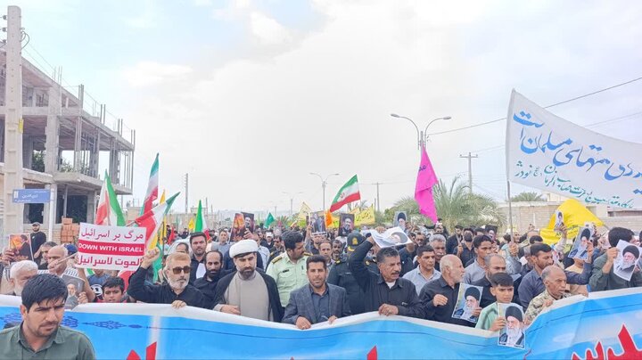 تصاویر/ راهپیمایی روز قدس در شهر نودژ