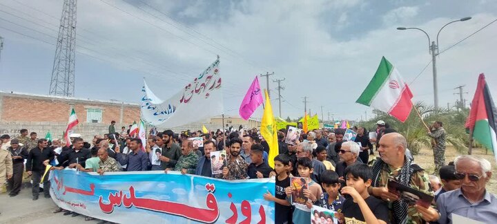 تصاویر/ راهپیمایی روز قدس در شهر نودژ