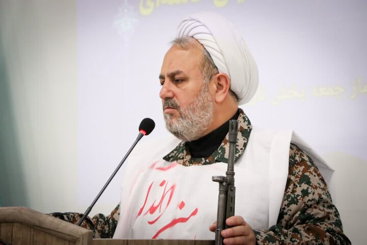 تصاویر/ آیین عبادی سیاسی نماز جمعه نوشین شهر