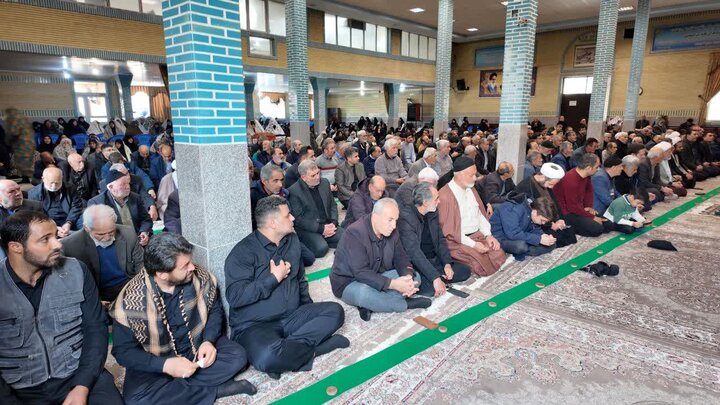 تصاویر/ آیین عبادی سیاسی نماز جمعه نوشین شهر