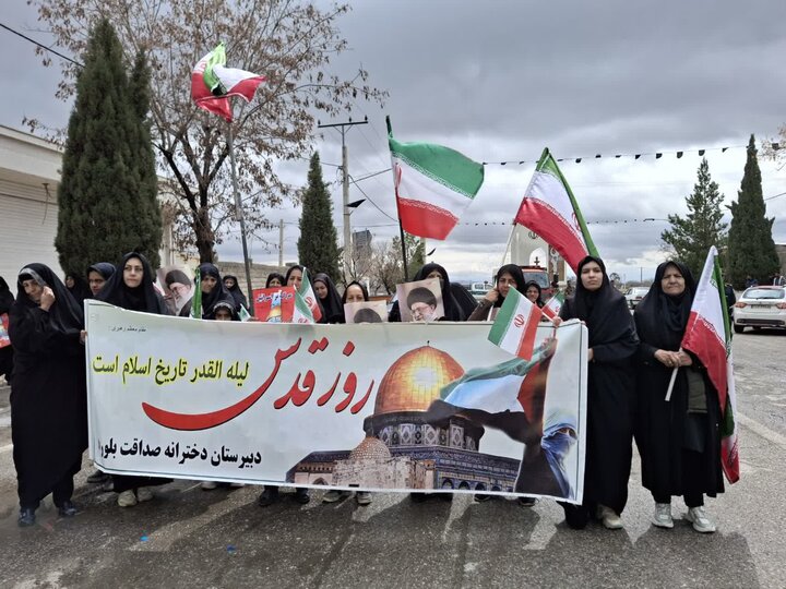تصاویر/ راهپیمایی و نمازجمعه روز قدس در شهر بلورد
