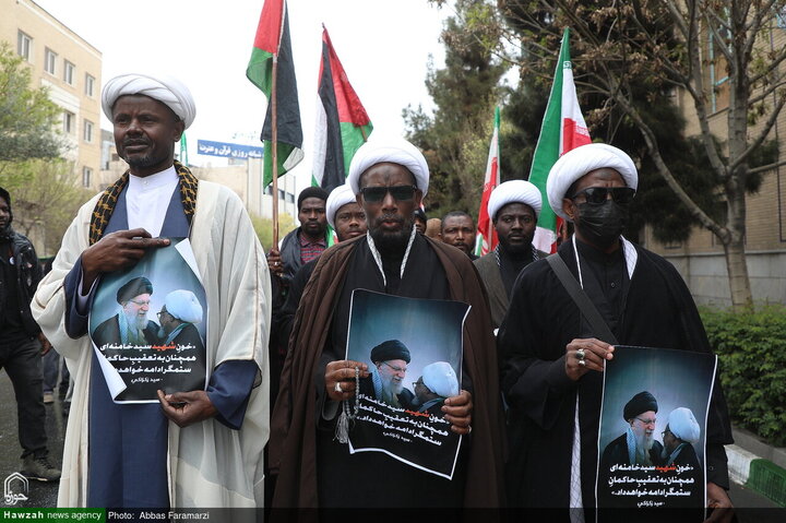 Photos/Qom se mobilise pour la Journée d’Al-Quds : l’appel du Guide entendu /un soutien populaire massif derrière le Guide