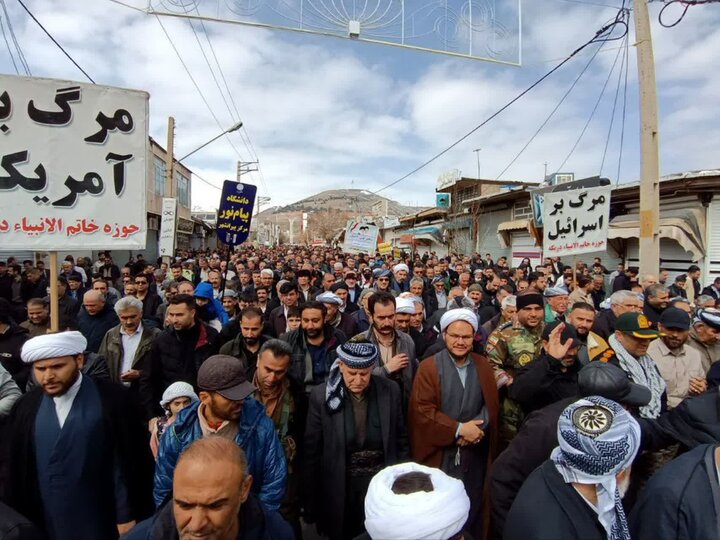 تصاویر/ فریاد بلند دفاع از قدس در شهرستان پیرانشهر