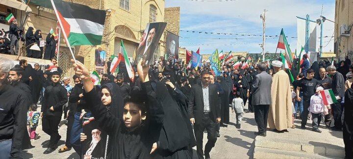 تصاویر/ حماسه به یادماندنی مردم دارالعباده یزد در روز جهانی قدس۱۴۰۴