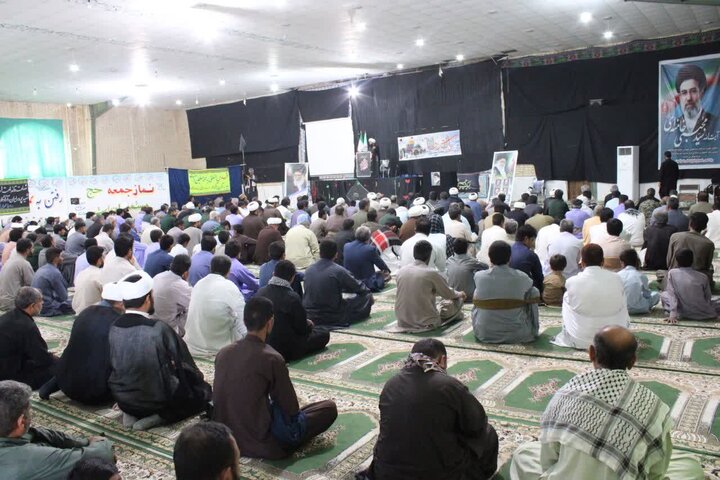 تصاویر/ آیین عبادی سیاسی نماز جمعه شهرستان دلگان