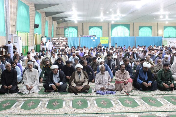 تصاویر/ آیین عبادی سیاسی نماز جمعه شهرستان دلگان
