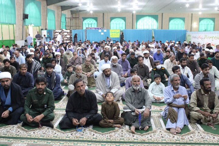 تصاویر/ آیین عبادی سیاسی نماز جمعه شهرستان دلگان