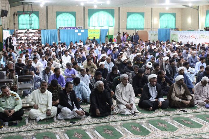 تصاویر/ آیین عبادی سیاسی نماز جمعه شهرستان دلگان