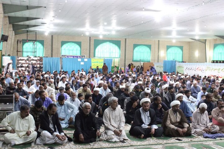 تصاویر/ آیین عبادی سیاسی نماز جمعه شهرستان دلگان