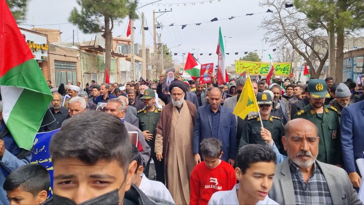 تصاویر| راهپیمایی و نماز جمعه باشکوه روز جهانی قدس در سربیشه