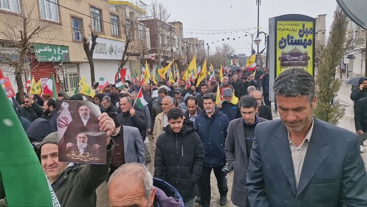 تصاویر / راهپیمایی با عظمت روز جهانی قدس در شهرستان درگزین