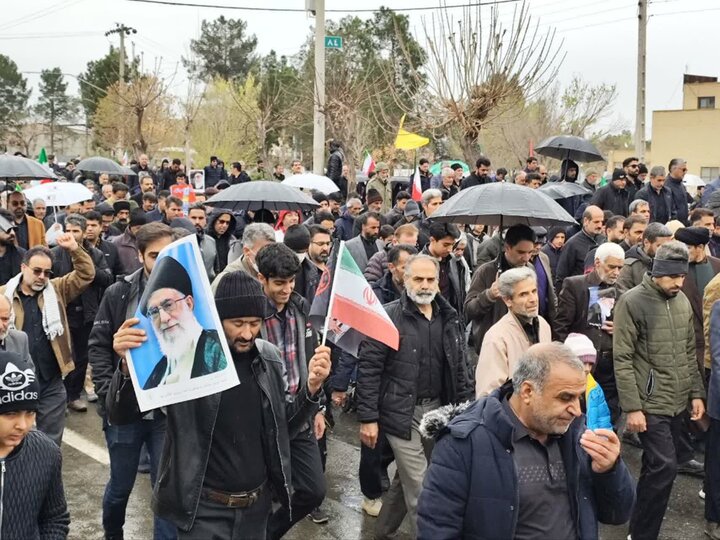 راهپیمایی روز قدس در زرند