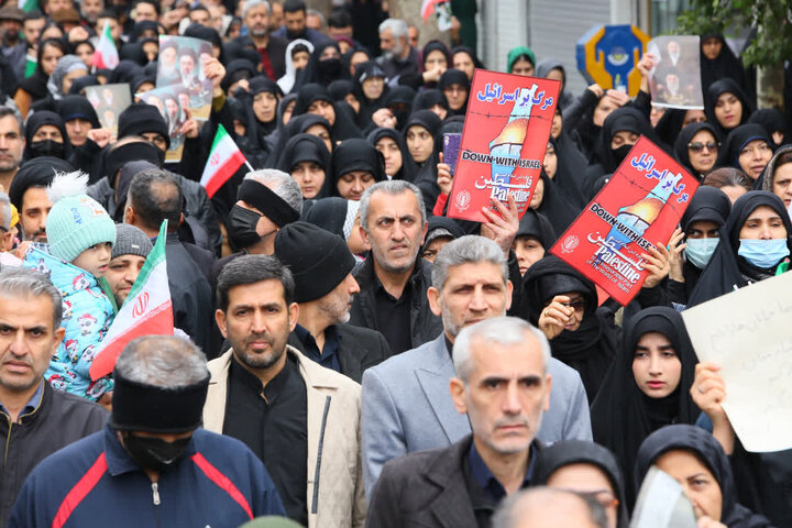راهپیمایی باشکوه مردم ساری در روز قدس ۱۴۰۴