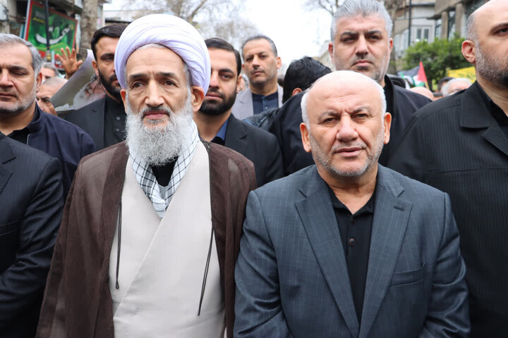 راهپیمایی باشکوه مردم ساری در روز قدس ۱۴۰۴