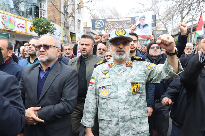 راهپیمایی باشکوه مردم ساری در روز قدس ۱۴۰۴