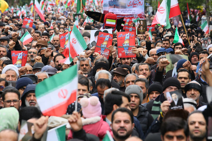 راهپیمایی باشکوه مردم ساری در روز قدس ۱۴۰۴