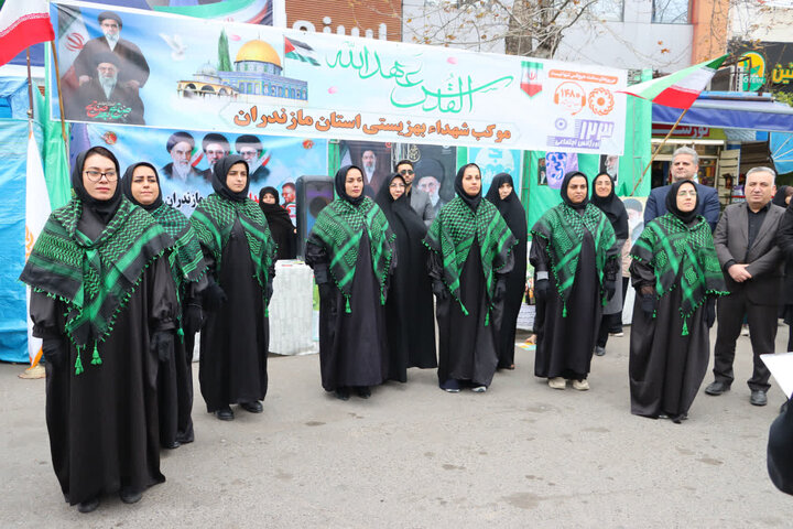 راهپیمایی باشکوه مردم ساری در روز قدس ۱۴۰۴
