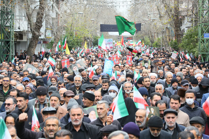 راهپیمایی باشکوه مردم ساری در روز قدس ۱۴۰۴
