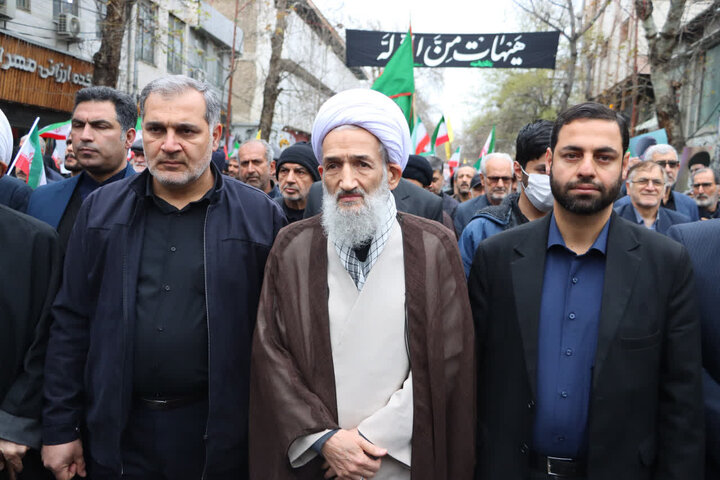 راهپیمایی باشکوه مردم ساری در روز قدس ۱۴۰۴