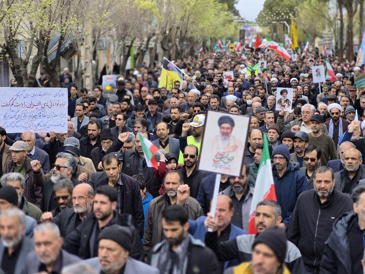 راهپیمایی روز قدس در شهرستان نائین