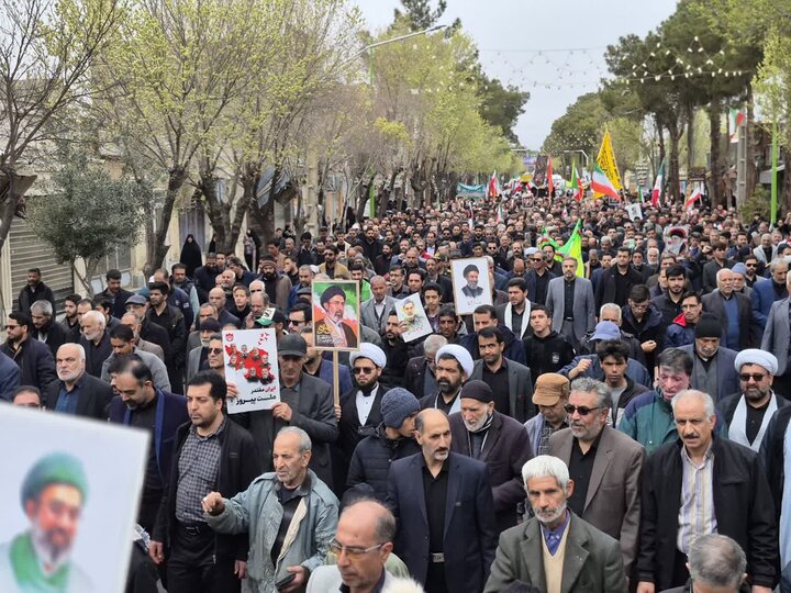 راهپیمایی روز قدس در شهرستان نائین