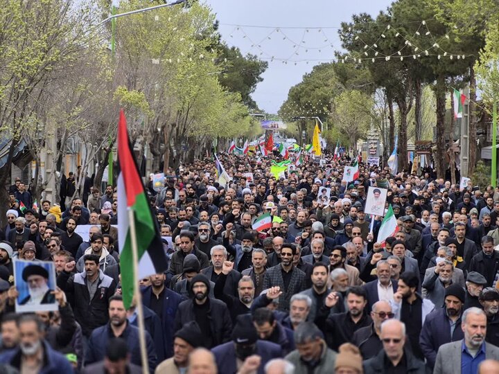 راهپیمایی روز قدس در شهرستان نائین