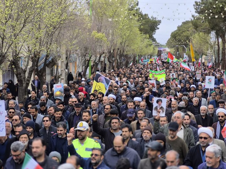 راهپیمایی روز قدس در شهرستان نائین