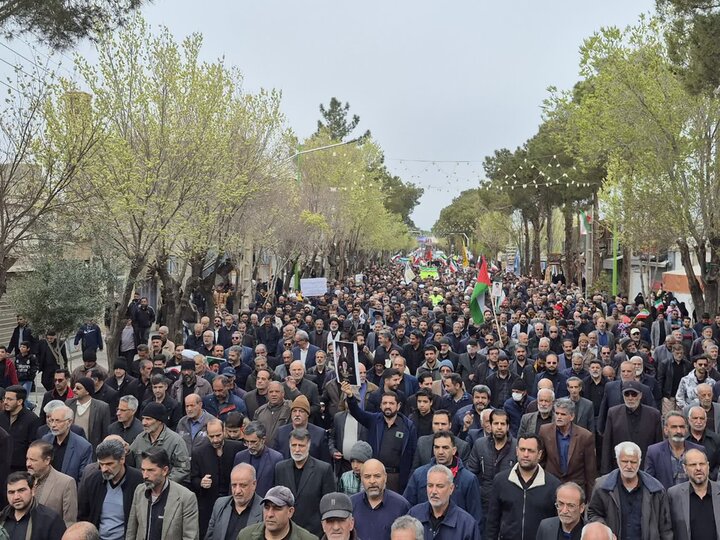 راهپیمایی روز قدس در شهرستان نائین