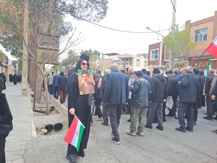 راهپیمایی روز قدس در شهرستان نائین