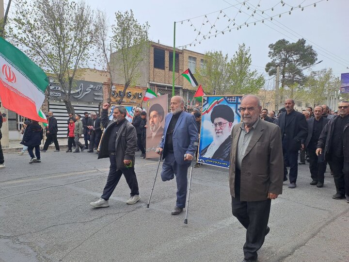 راهپیمایی روز قدس در شهرستان نائین