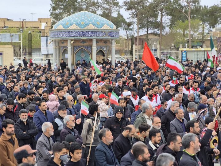 راهپیمایی روز قدس در شهرستان نائین