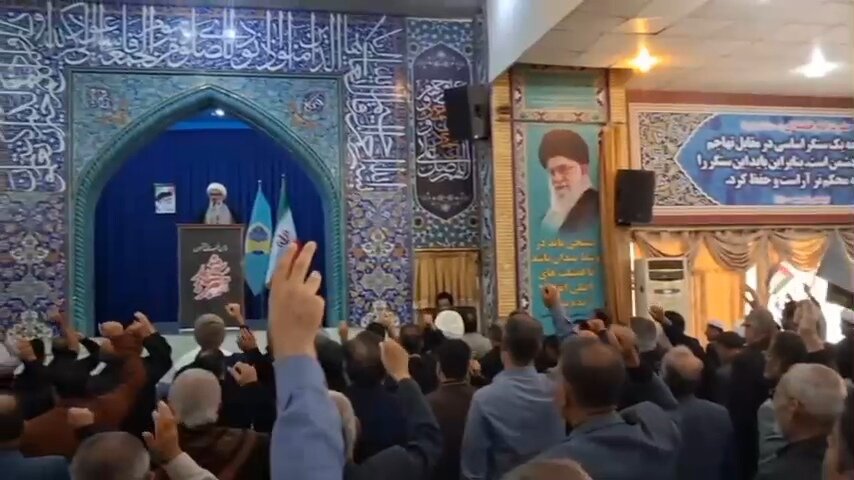 فیلم| مصلی جمعه بوشهر در روز قدس